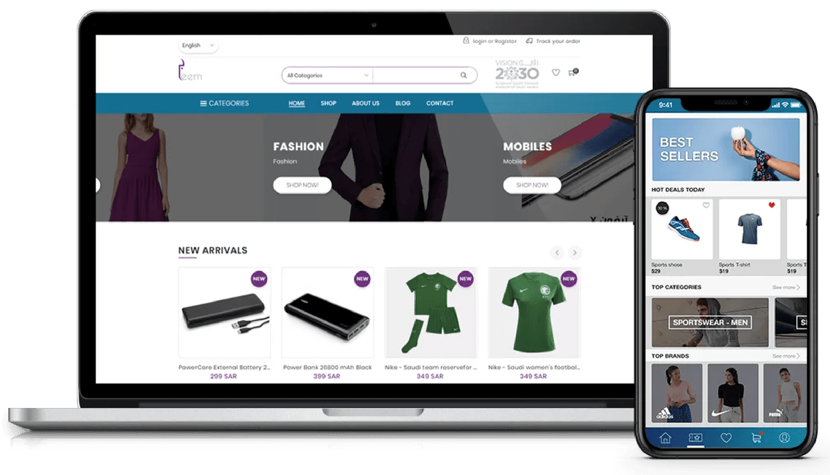 E-Commerce Platform Mockups